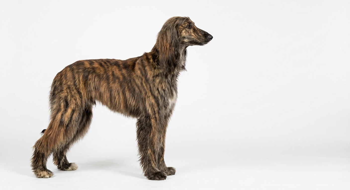 阿富汗獵犬 虎斑色