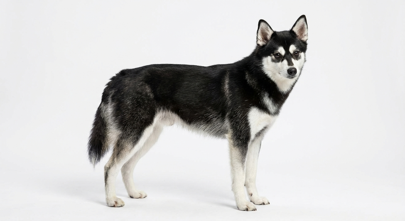 阿拉斯加克利凱犬 黑白色