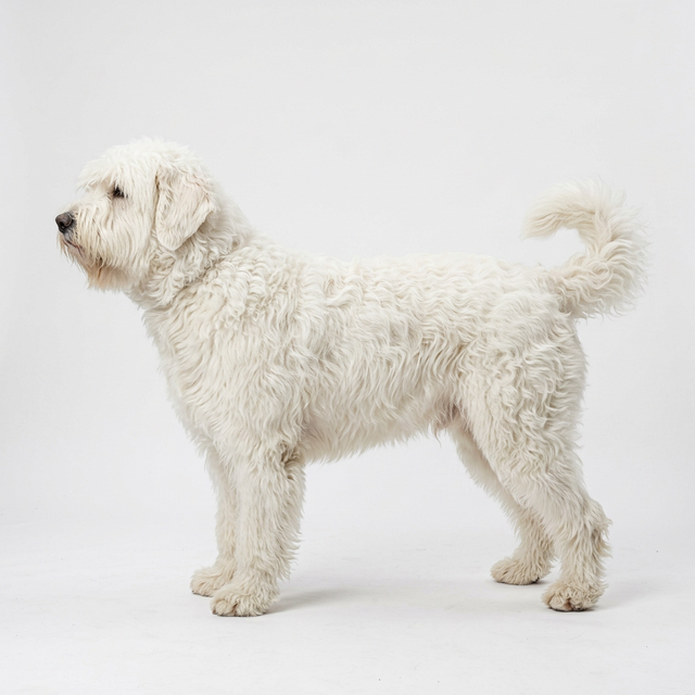 特塞拉鬍鬚犬 白色