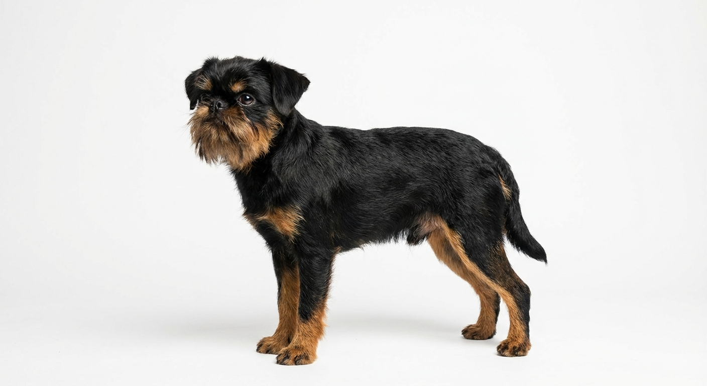 布魯塞爾格里芬犬 黑棕色