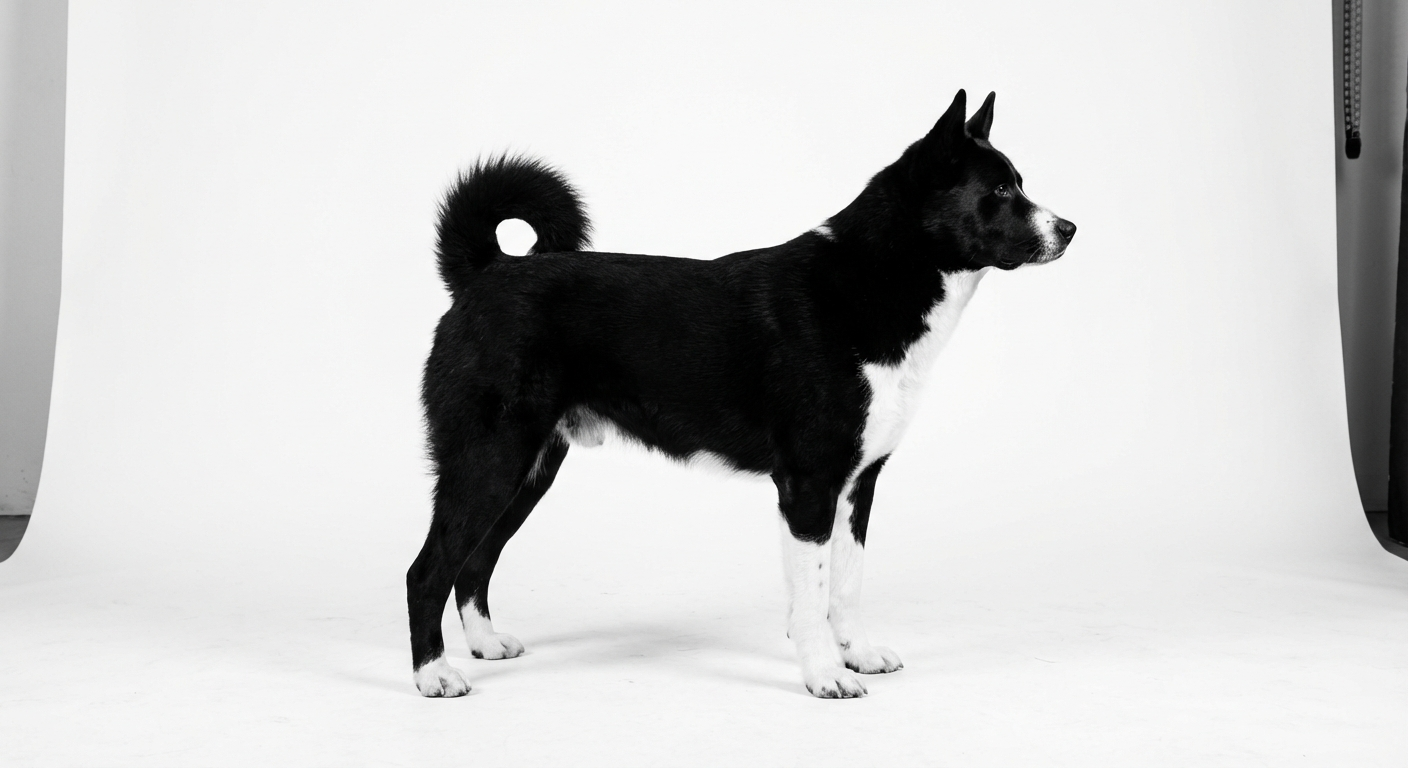 卡累利阿熊犬 黑白色