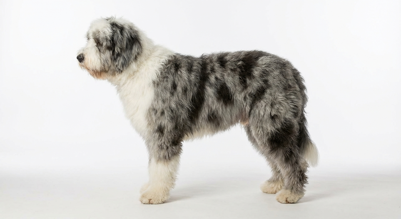 古代英國牧羊犬 藍色大理石