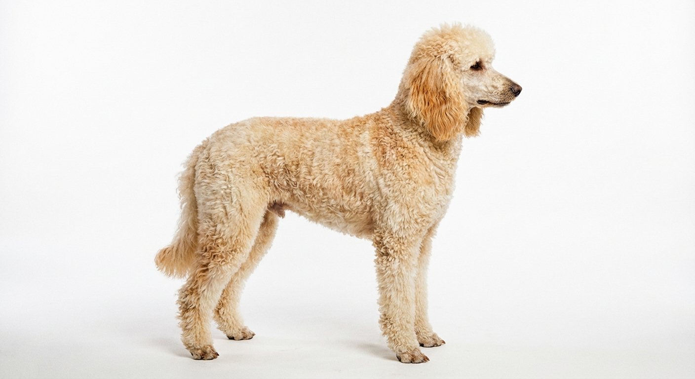 中型貴賓犬 奶油色