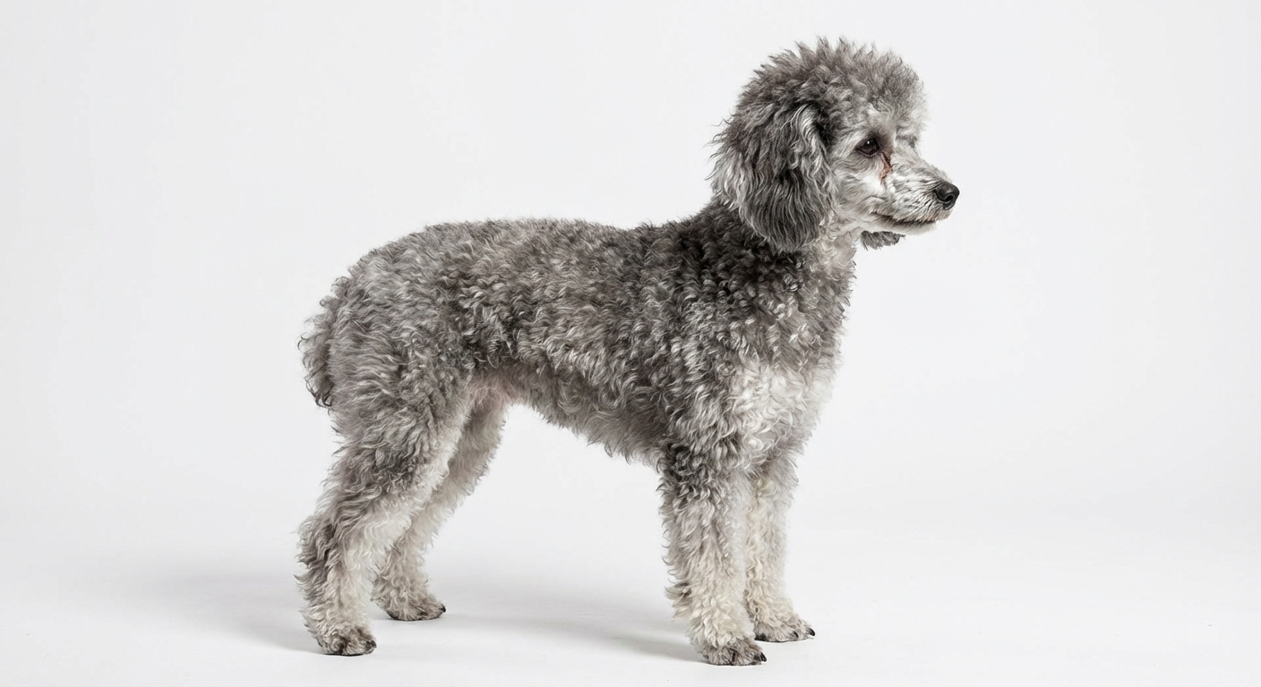迷你貴賓犬 銀色