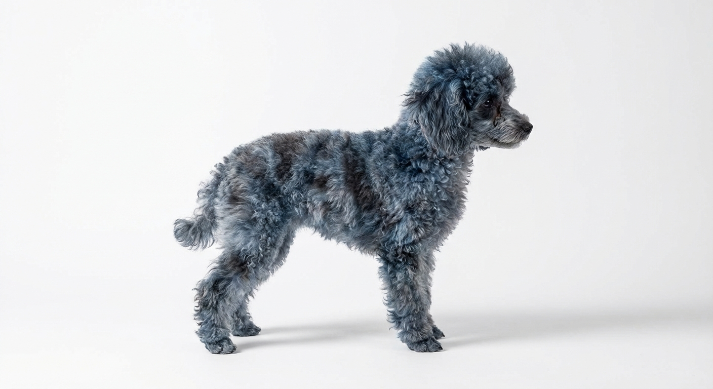 玩具貴賓犬 藍色