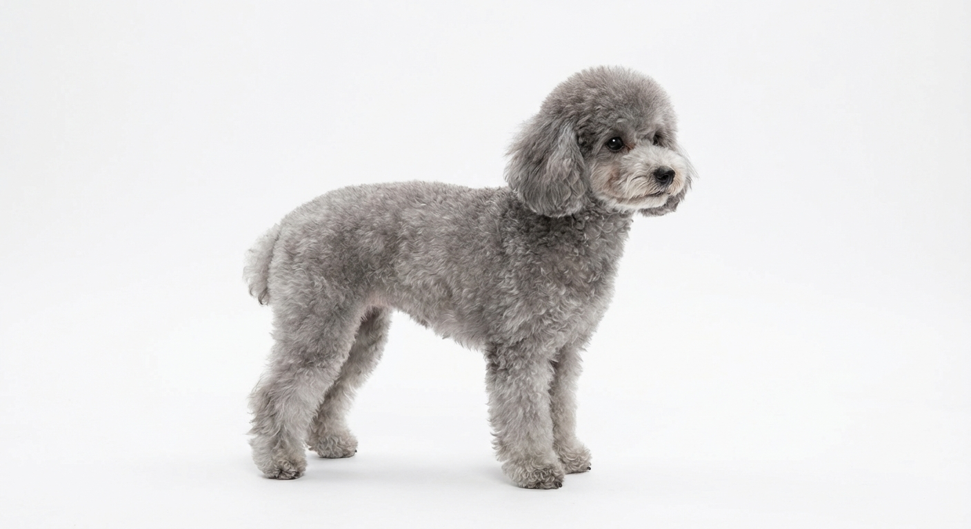 玩具貴賓犬 灰色