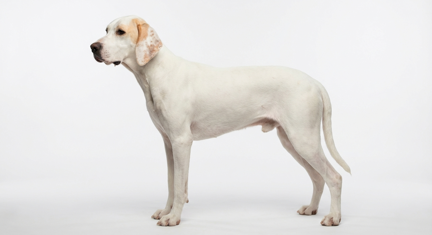 瓷器獵犬 白色