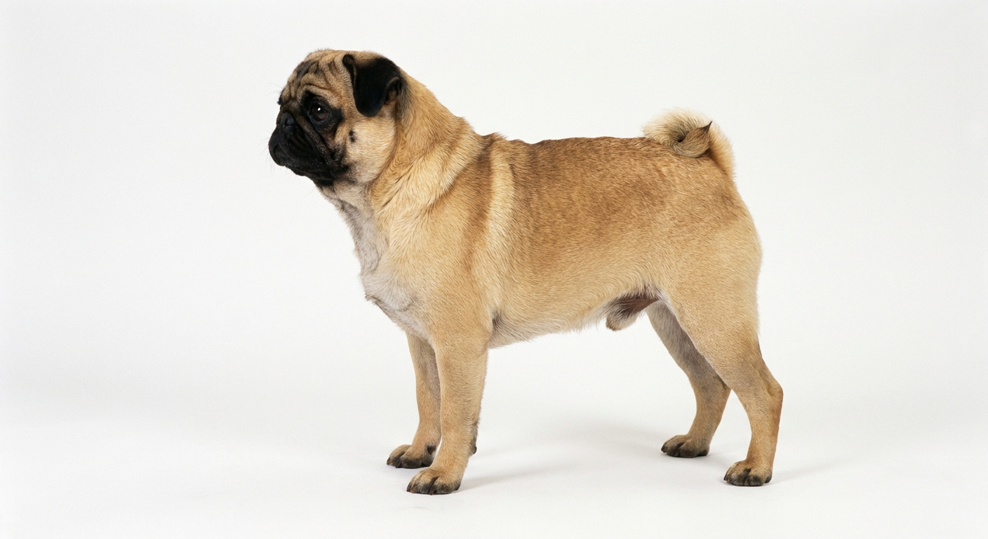 巴哥犬 淺黃褐色