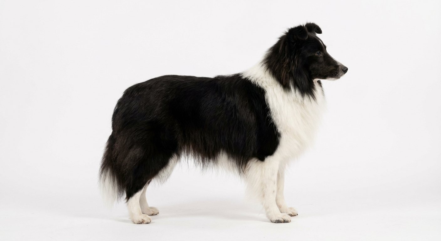 喜樂蒂牧羊犬 黑白色